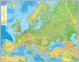 Europos gamtinis žemėlapis. Sieninis. M 1:5 000 000
