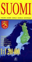 Suomija. Kelių žemėlapis M 1:1 200 000