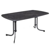 Lauko stalas Patio Dine & Relax Pizarra, antracito/pilka, 150 cm x 90 cm x 73 cm