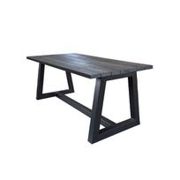 Lauko stalas DM Grill DG-010, juodas/pilkas, 200 cm x 105 cm x 77 cm