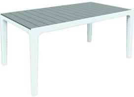 Lauko stalas Keter Harmony, baltas/pilkas, 160 cm x 90 cm x 74 cm