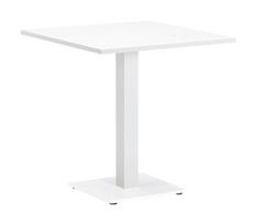 Lauko stalas Miloo Bistro Faro, baltas, 80 cm x 70 cm x 73 cm