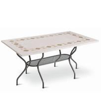 Lauko stalas Patio Roma, antracito/ruda, 160 cm x 90 cm x 72 cm