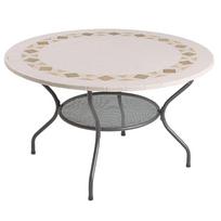 Lauko stalas Patio Roma, antracito/ruda, 125 cm x 125 cm x 72 cm