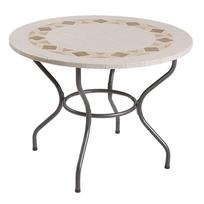 Lauko stalas Patio Roma, antracito/ruda, 100 cm x 100 cm x 72 cm