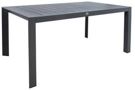 Lauko stalas Home4you Tomson, tamsiai pilka, 160 cm x 90 cm x 73 cm