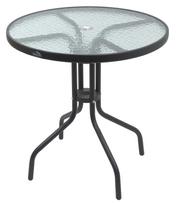 Lauko stalas Cattara Terst, juodas, 70 cm x 70 cm x 72 cm
