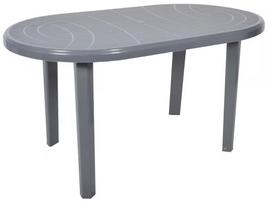 Lauko stalas Oler Jantar, pilkas, 135 cm x 80 cm x 70 cm