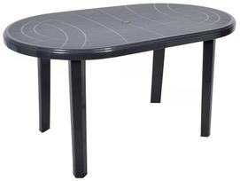 Lauko stalas Oler Jantar, grafito, 135 cm x 80 cm x 70 cm