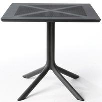 Lauko stalas Nardi Clip, juodas, 80 cm x 80 cm x 75 cm