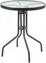 Lauko stalas Mirpol Jupiter, juodas, 60 cm x 60 cm x 70 cm