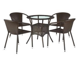 Lauko stalas Midas, rudas, 74 cm x 74 cm x 74 cm
