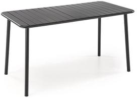 Lauko stalas Bosco, juodas, 140 cm x 70 cm x 76 cm