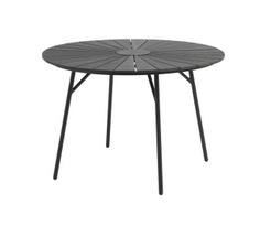 Lauko stalas Domoletti, rudas, 120 cm x 120 cm x 74 cm