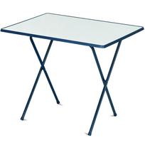 Lauko stalas Patio Sevelit, mėlynas/baltas, 80 cm x 60 cm x 64 cm