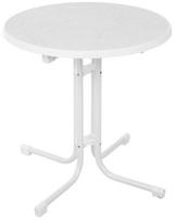 Lauko stalas Patio Dine & Relax, baltas, 70 cm x 70 cm x 72 cm