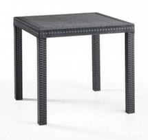 Lauko stalas Bica Dallas, pilkas, 80 cm x 80 cm x 74 cm