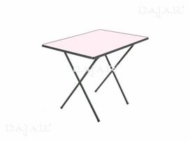 Lauko stalas Patio, baltas/žalias, 80 cm x 60 cm x 64 cm