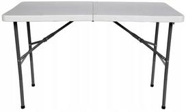 Lauko stalas OTE Cater, baltas, 122 cm x 60 cm x 74 cm
