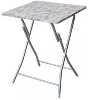 Lauko stalas Patio Flower, sidabro, 60 cm x 60 cm x 75 cm