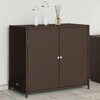 Sodo spintelė daiktams, 83x45x76cm, poliratanas : Spalva - Ruda