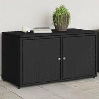 Sodo spintelė daiktams, 110x55x60,5cm, poliratanas : Spalva - Juoda