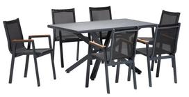 Lauko baldų komplektas Kalune Design Sydney 1, pilkas, 6 vietų