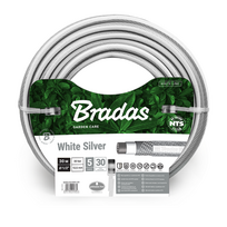 Sodo laistymo žarna 5 sluoksnių Bradas NTS Baltas Sidabrinis 3/4" - 30 m