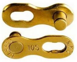KMC Missing Link Reusable 2pcs 10R Ti-N Gold