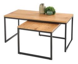 Halmar Sabrosa Set Of Two Coffee Tables Golden Oak Black