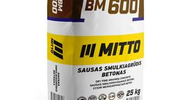 Sausas smulkiagrūdis betonas MITTO BM600, 25 kg