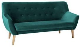 fotelis velvet - Signal Meble Nordic Sofa 3 Velvet Bluvel 78 Green - 1 nuotrauka