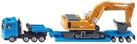 modeliukai 1 87 - Siku Heavy Haulage Transporter With Flat-Bed Trailer 1847 - 1 nuotrauka