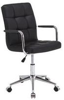 Black Red White Q-22 Swivel Chair Black