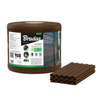 Tvoros juosta / tinklas Bradas, 19cm x 36m, 200g/m2, + 20 klipsų, ruda