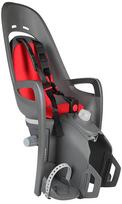 Vaikiška dviračio kėdutė Hamax Zenith Relax With Carrier Adapter 553062, raudona/pilka, galinė