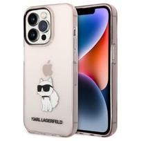 telefono deklas iphone 14 pro max - Karl Lagerfeld "Ikonik Choupette iPhone 14 Pro Max" Pink - 1 nuotrauka