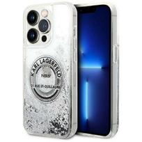 telefono deklas karl lagerfeld - Karl Lagerfeld "Liquid Glitter RSG iPhone 14 Pro" Silver - 1 nuotrauka