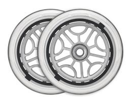 GLOBBER Wheel Set, skaidri/juoda/pilka (121 mm)