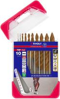 Grąžtas Tivoly Metalo grąžtų rinkinys 1-10mm, "Smart Point" pakopinis antgalis, Ti2CN FUSIO, 10vnt
