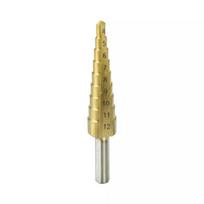 Pakopinis grąžtas 4-12mm, HSS, TiN
