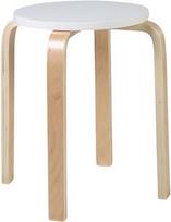 Home4you Stool Sixty-1 White/Natural 10154