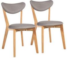 Home4you Chairs Jonna Grey 2pcs 10515