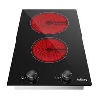 dvieju kaitlente indukcine - IsEasy LT2V-30 Indukcinė Viryklė su Rankenėlėmis (Induction Stove with Knobs) - 2 nuotrauka