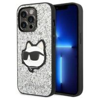 iphone 14 pro max deklas - Karl Lagerfeld "Glitter Choupette Patch iPhone 14 Pro Max" Silver - 1 nuotrauka