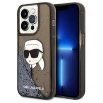 Karl Lagerfeld "Glitter NFT Karl Head iPhone 14 Pro" Black
