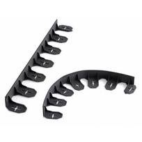 Prosperplast Vejos apvadas BORDER 0645, 8 vnt. + 24 smeigės, juodas (Black)