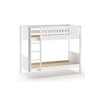 Balta dviaukštė lova vaikams 90x200 cm Scott - Vipack