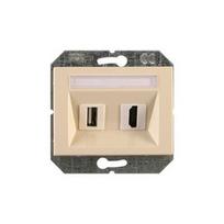 USB ir HDMI lizdas Vilma XP500, smėlio spalvos
