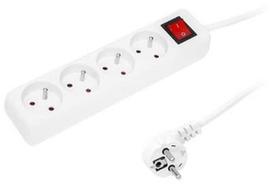 monitor arm - Blow Power Strip 4-Outlet White 3m - 1 nuotrauka